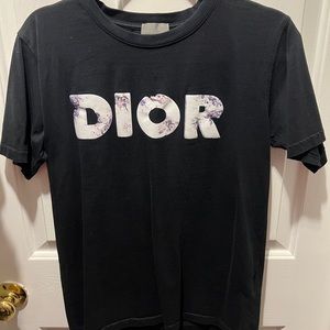 Black Dior x Daniel Arsham Eroded Tee